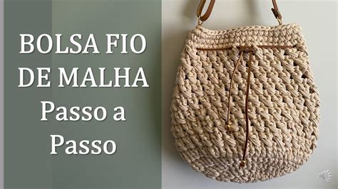 bolsa de malha passo a passo